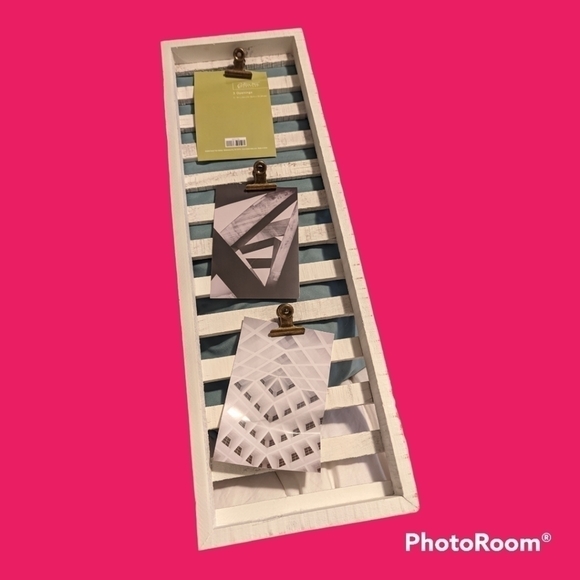 ð
ºWHITE Wood Pallet Clip Photo Frame - Picture 2 of 6